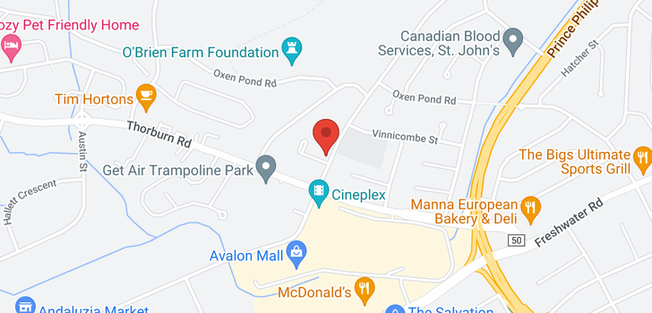 map of 2350 VINCENT MASSEY DRIVE